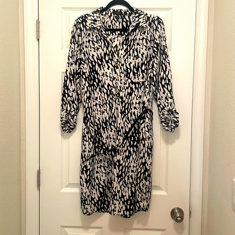 Black & White Shirt Dress from The Limited